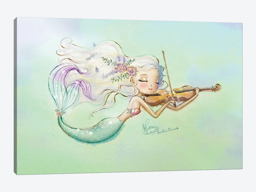 Ste-Anne Mermaid Violist by Anastasia Tsai 1-piece Canvas Artwork