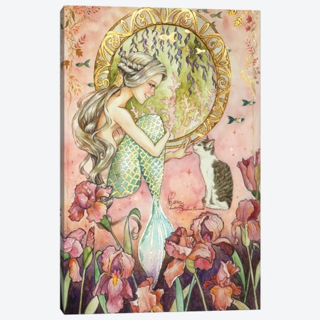Ste-Anne Mermaid Art Nouveau III Canvas Print #TSI40} by Anastasia Tsai Canvas Print