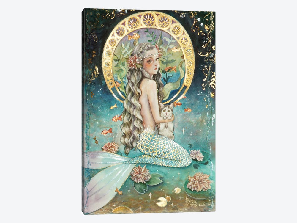 Ste-Anne Mermaid Art Nouveau by Anastasia Tsai 1-piece Canvas Art Print