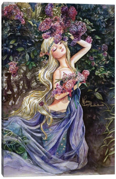 Ste-Anne Mermaid The Spring Canvas Art Print - Anastasia Tsai
