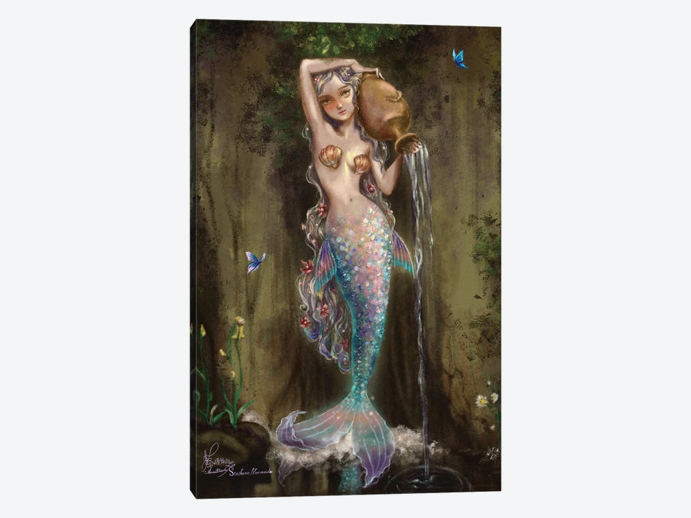 Ste-Anne Mermaid La Source by Anastasia Tsai 1-piece Canvas Art