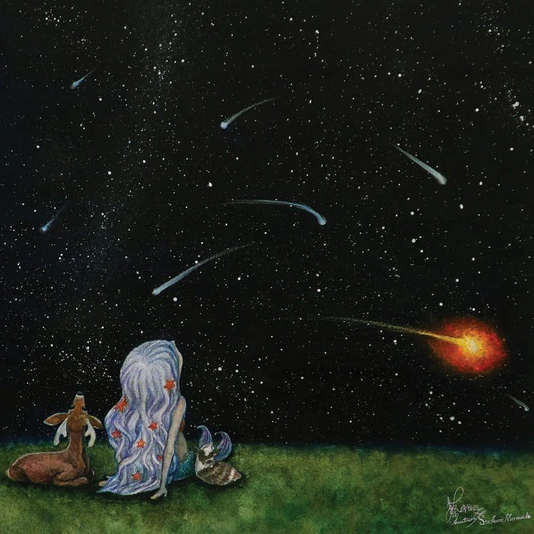 Ste-Anne Mermaid Meteor Shower by Anastasia Tsai wall art