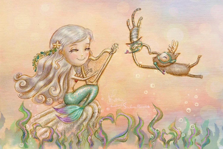 Ste-Anne Mermaid Valentine's Day by Anastasia Tsai wall art