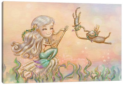 Ste-Anne Mermaid Valentine's Day Canvas Art Print - Anastasia Tsai