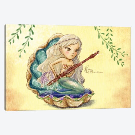 Ste-Anne Mermaid Bassoonist Canvas Print #TSI4} by Anastasia Tsai Canvas Artwork