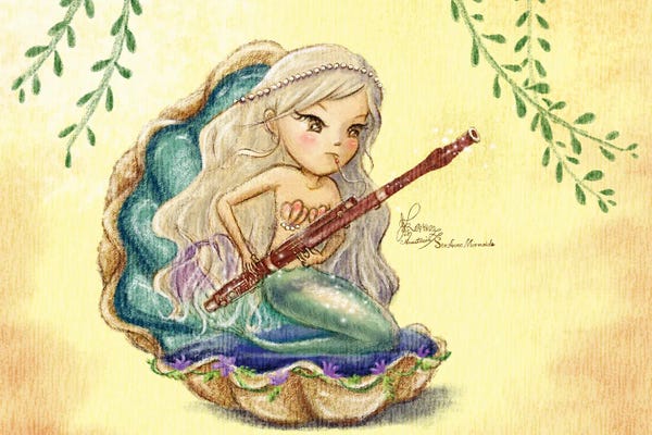 Clams: Ste-Anne Mermaid Bassoonist by Anastasia Tsai