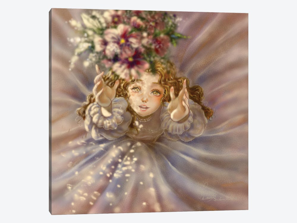 Ste-Anne Mermaid The Bouquet by Anastasia Tsai 1-piece Canvas Print