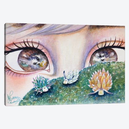 Ste-Anne Mermaid Leaf Sheeps Canvas Print #TSI53} by Anastasia Tsai Canvas Art