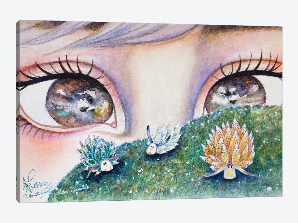 Ste-Anne Mermaid Leaf Sheeps by Anastasia Tsai 1-piece Canvas Art