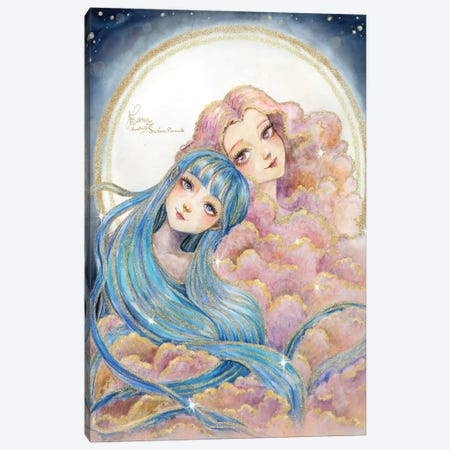Ste-Anne Mermaid The Lovers Canvas Print #TSI55} by Anastasia Tsai Canvas Art Print