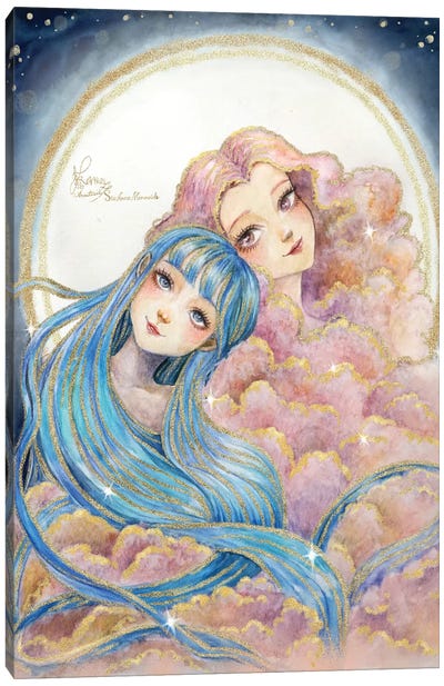 Ste-Anne Mermaid The Lovers Canvas Art Print - Anastasia Tsai