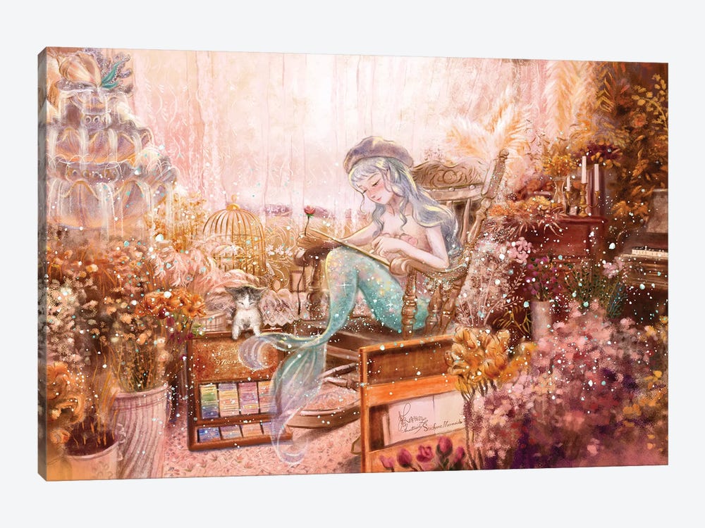 Ste-Anne Mermaid The Studio by Anastasia Tsai 1-piece Canvas Art Print