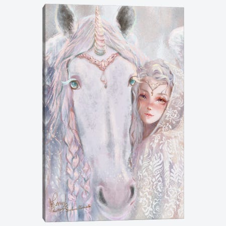 St-Anne Mermaid Pegasus Canvas Print #TSI64} by Anastasia Tsai Canvas Art