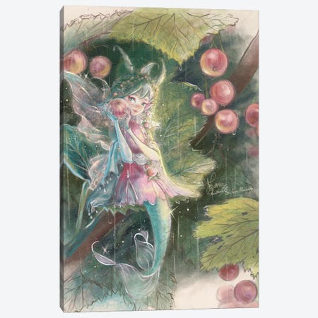 St-Anne Mermaid The Currant Fairy Canvas Print #TSI65} by Anastasia Tsai Canvas Wall Art