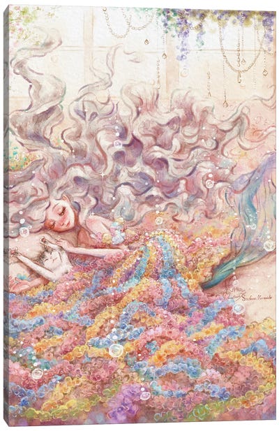 Ste-Anne Mermaid Dreamy Spring Canvas Art Print - Anastasia Tsai