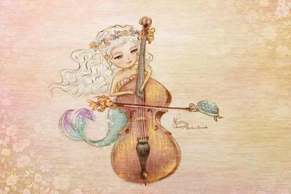 Cellos: Ste-Anne Mermaid Double Bassist by Anastasia Tsai