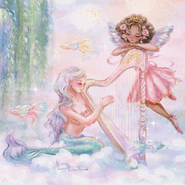 Mermaids: St-Anne Mermaid The Heavenly Harpist by Anastasia Tsai