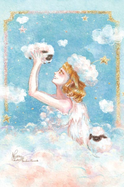 St-Anne Mermaid The Heavenly Cloud Fairy by Anastasia Tsai art print