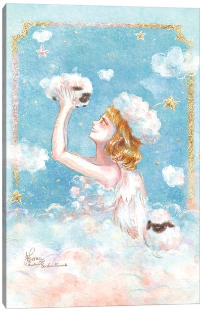 St-Anne Mermaid The Heavenly Cloud Fairy Canvas Art Print - Anastasia Tsai