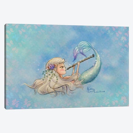 Ste-Anne Mermaid Oboist Canvas Print #TSI8} by Anastasia Tsai Canvas Print