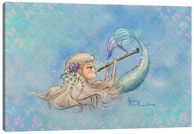 Ste-Anne Mermaid Oboist Canvas Art Print - Anastasia Tsai