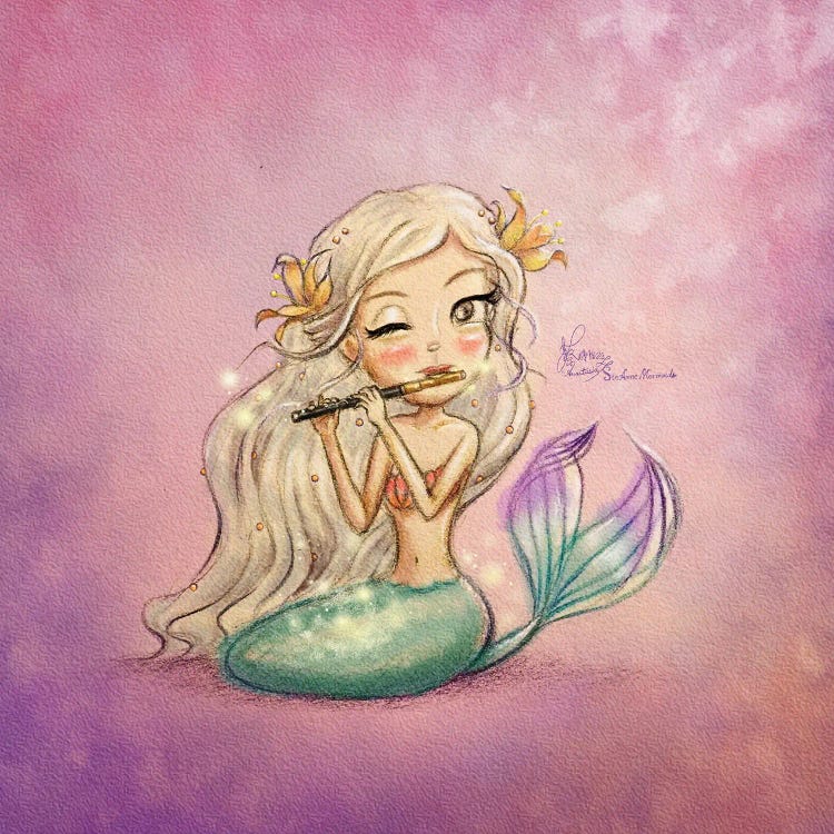 Ste-Anne Mermaid Piccoloist by Anastasia Tsai wall art