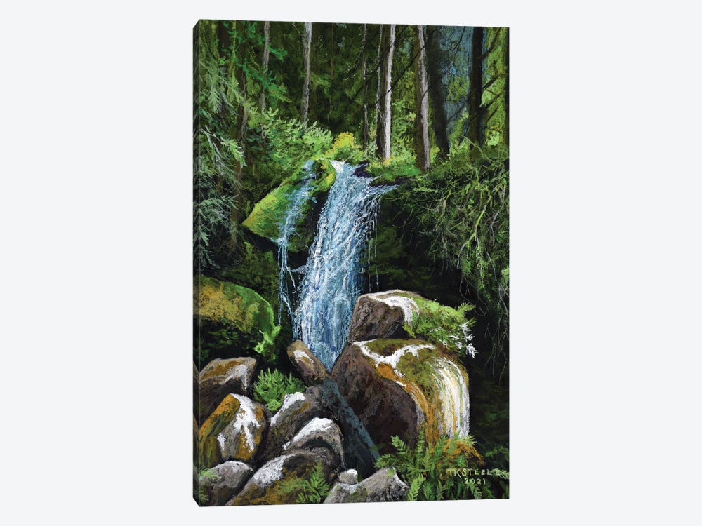 Oregon Falls by Terry Steele 1-piece Canvas Art Print