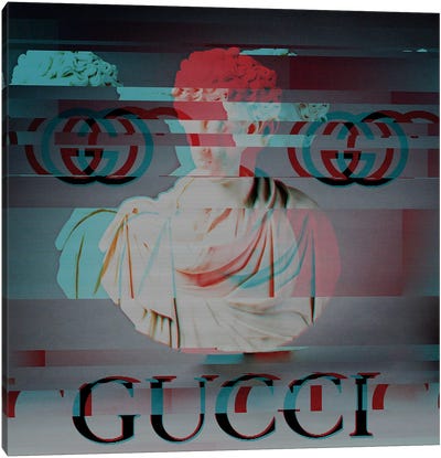 History Sponsored by Gucci Canvas Art Print - Cyberpunk Art