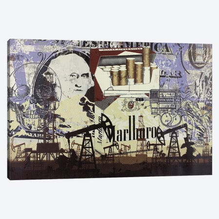 Oil Field Disaster with Cigarettes Canvas Print #TSM108} by Taylor Smith Canvas Artwork