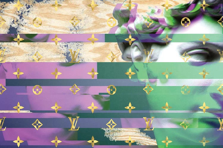 Renaissance Disaster in Purple and Green