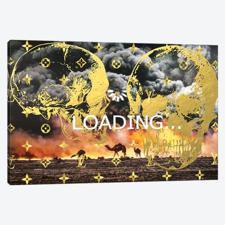 Burning Oil Fields Sponsored By Louis Vuitton Canvas Print #TSM13} by Taylor Smith Canvas Wall Art