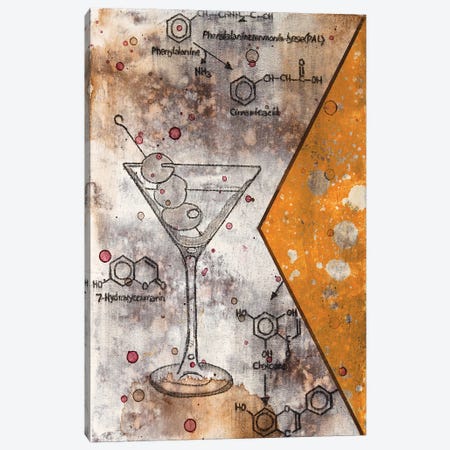 Martini Chemical Reaction Canvas Print #TSM31} by Taylor Smith Canvas Art