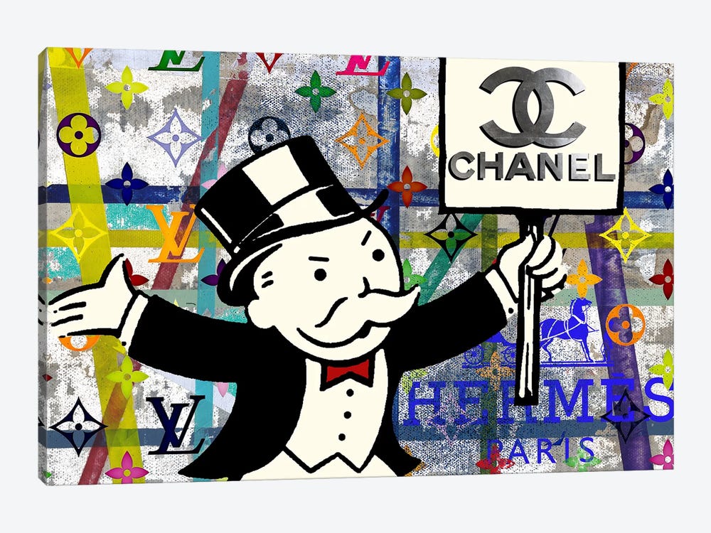 Monopoly Disaster With Chanel 1-piece Art Print