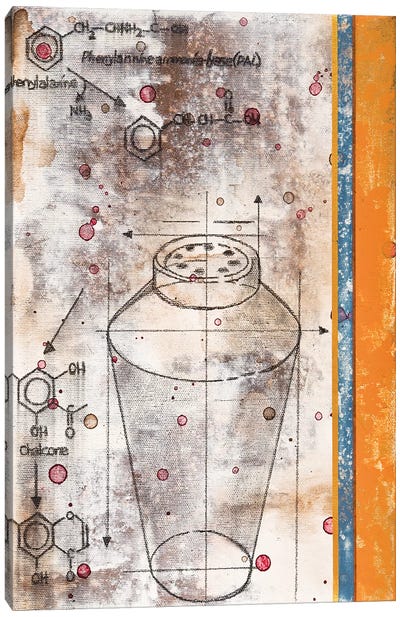 Shaker Chemical Reaction I Canvas Art Print - Chemistry Art