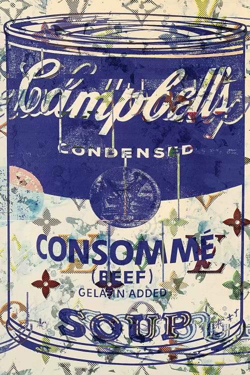 Campbells Soup Disaster in Blue