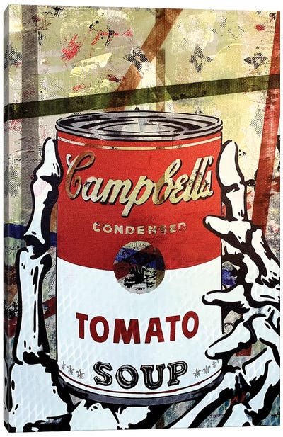 Campbells Tomato Soup Disaster I Canvas Art Print - Soup Art