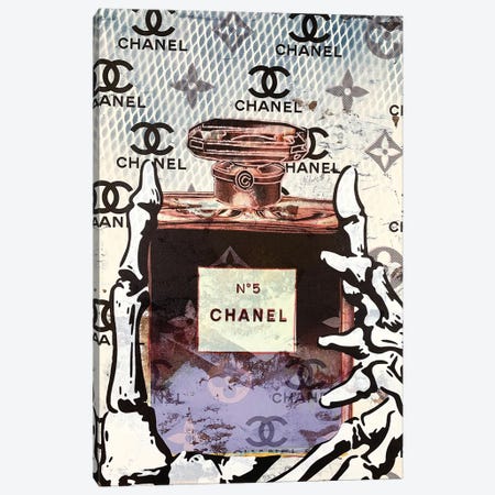 Chanel Number 5 Perfume Disaster I Canvas Print #TSM63} by Taylor Smith Canvas Print