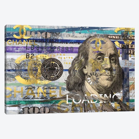 All About The Benjamins Canvas Print #TSM7} by Taylor Smith Canvas Artwork