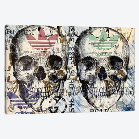 Double Skull Disaster III Canvas Print #TSM82} by Taylor Smith Canvas Art Print