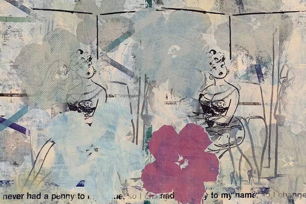 Taylor Smith: Flower Disaster with Playboy Cartoon by Taylor Smith