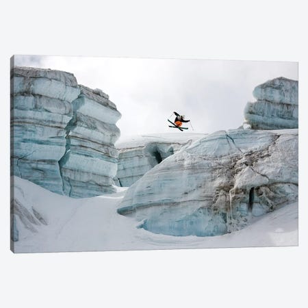 Candide Thovex Out Of Nowhere Into Nowhere Canvas Print #TSN4} by Tristan Shu Canvas Print