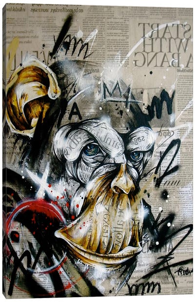 Enlightenment Canvas Art Print - Street Art & Graffiti