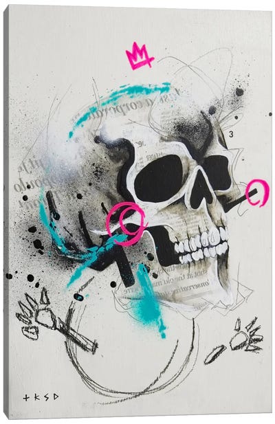 Untitled I Canvas Art Print - Skull Art