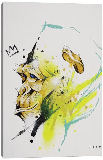 Saru Canvas Art Print - Monkey Art