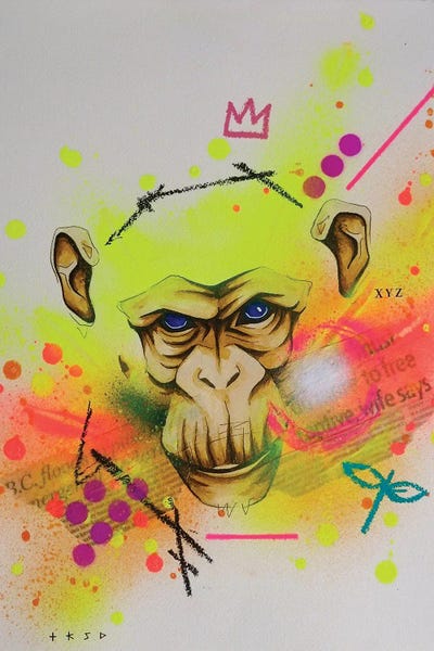 Saru II by Taka Sudo acrylic art print