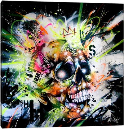 Shine Canvas Art Print - Skull Art
