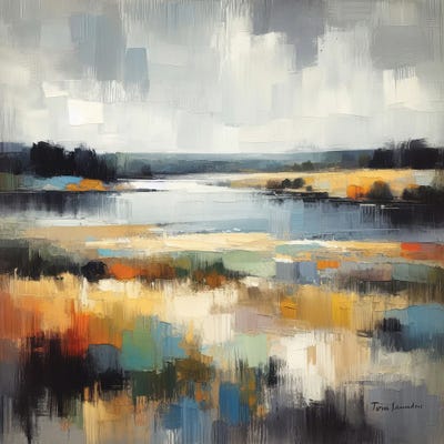 Tom Saunders - Canvas Prints: Soft Landscape I by Tom Saunders
