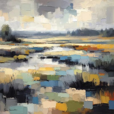 Tom Saunders - Canvas Prints: Soft Landscape II by Tom Saunders