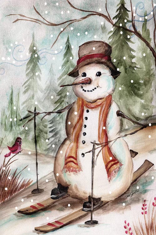 Country Snowman IV by Tre Sorelle Studios wall art