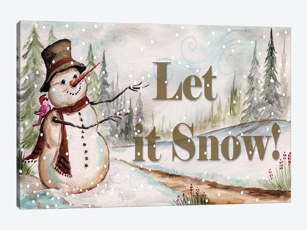 Let it Snow by Tre Sorelle Studios 1-piece Canvas Artwork